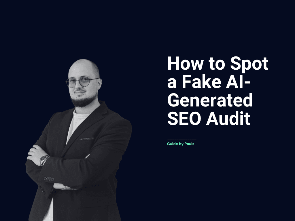 Kā pamanīt AI ģenerētu SEO auditu